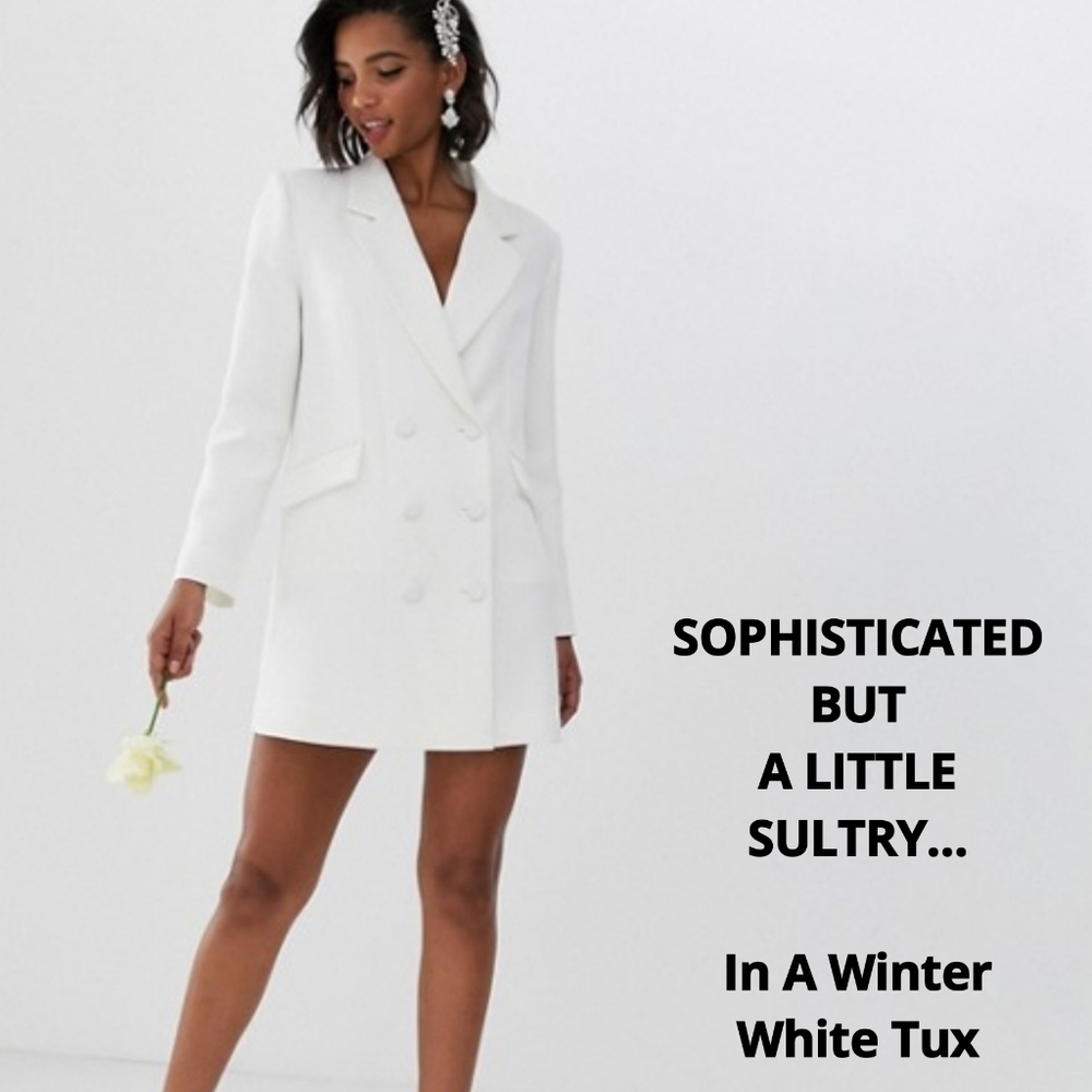 DESIGNER TUX BRIDAL DRESS sz4-6